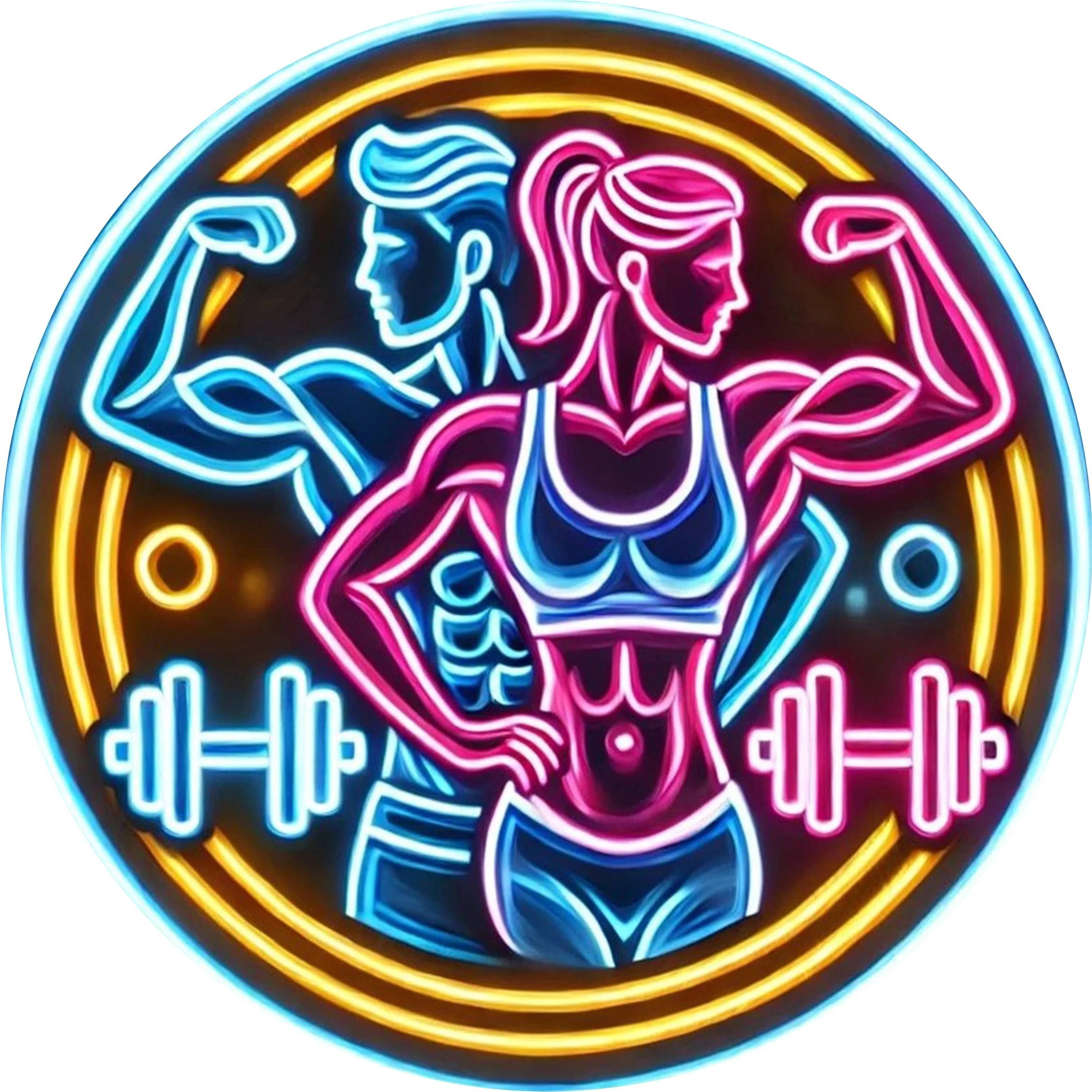 Home Gym Neon Sign - 2D Металлическая вывеска для фитнес-зала, неоновая
