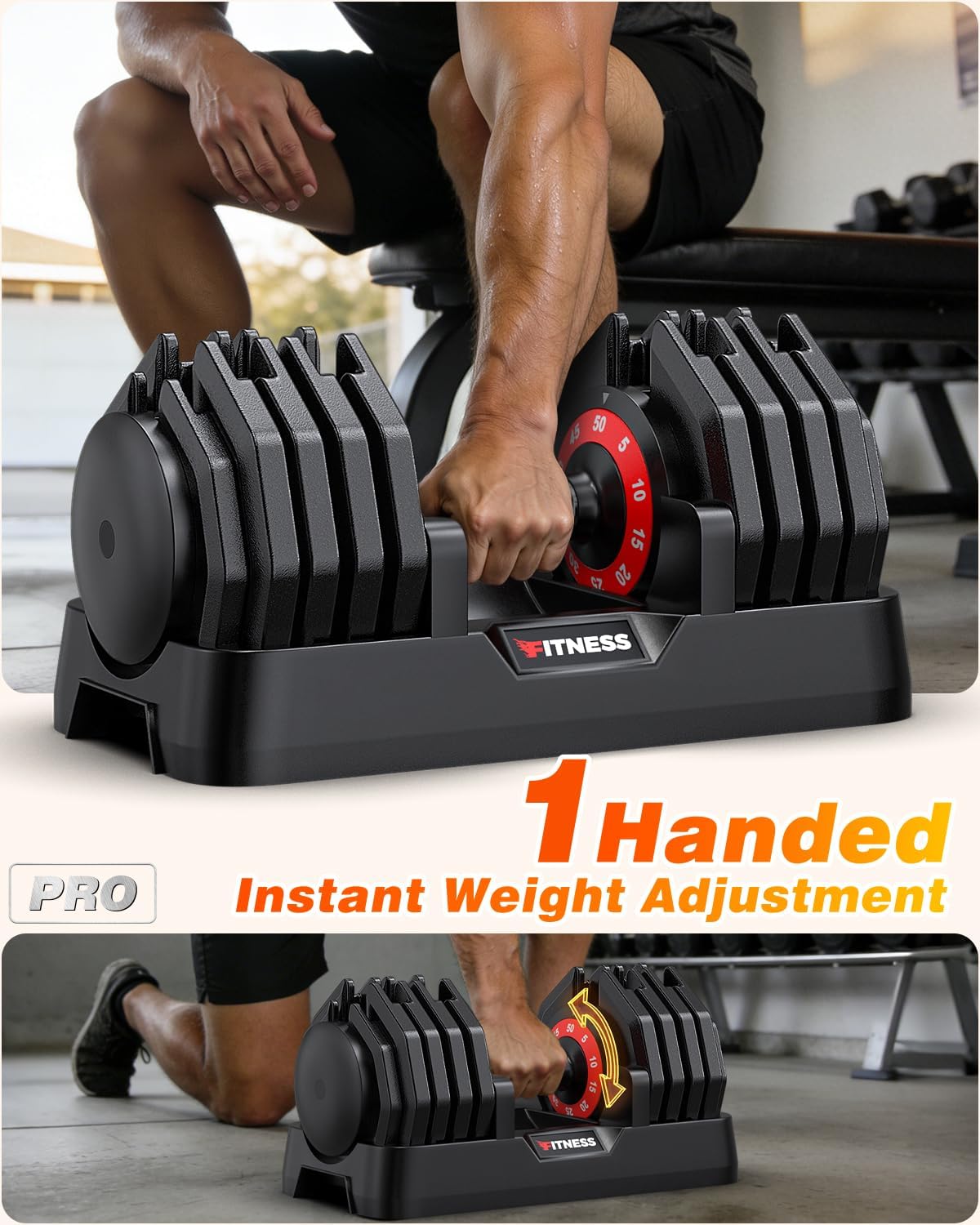 Регулируемый набор гантелей с  – обзор и цена Home Gym Equipment Set
