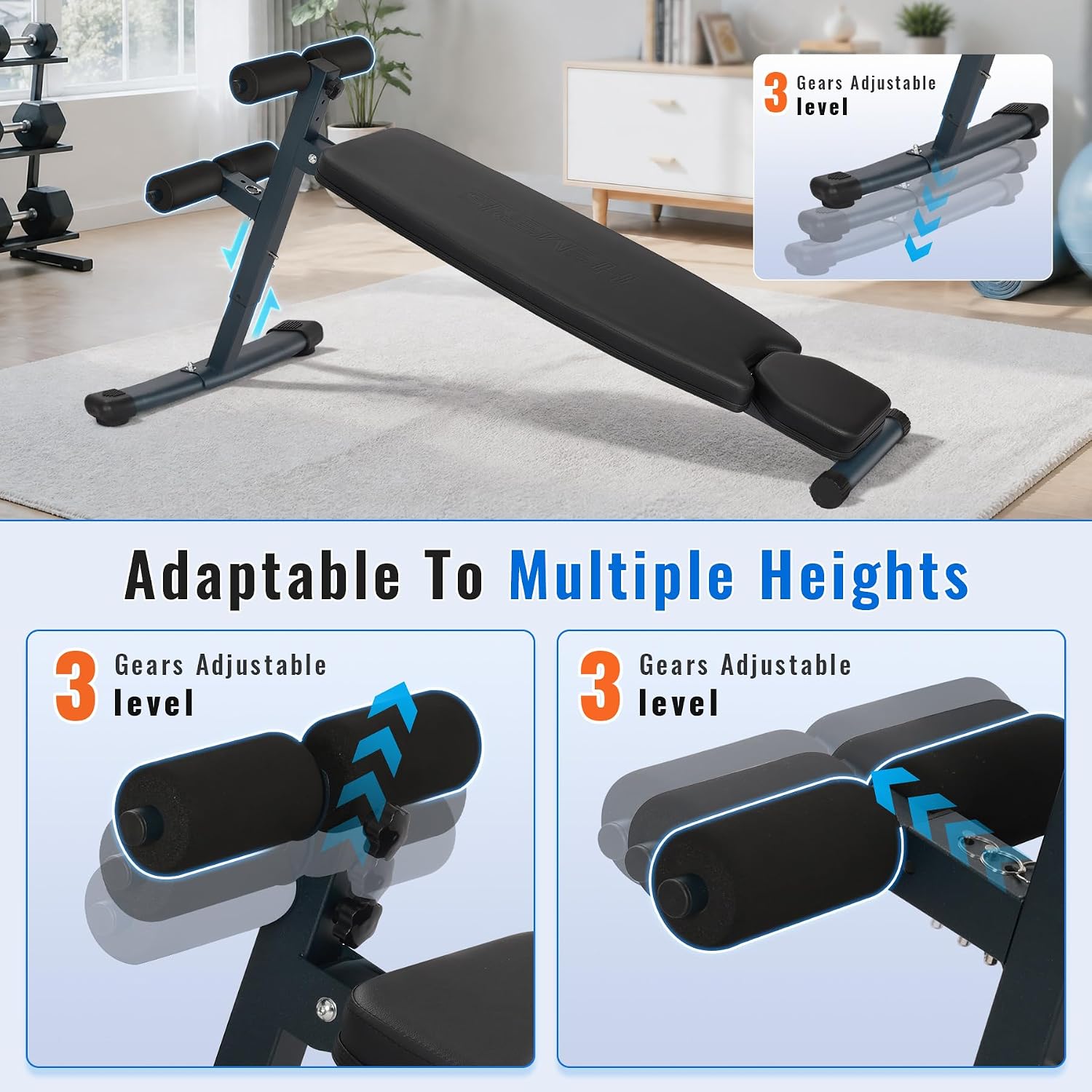 Регулируемая скамья для выполн – обзор и цена Home Gym Equipment Set
