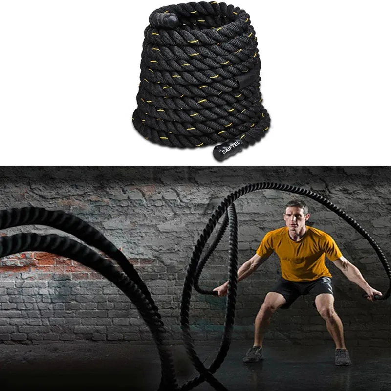 9M Фитнес-веревка для силовых  – обзор и цена Battle Rope Heavy